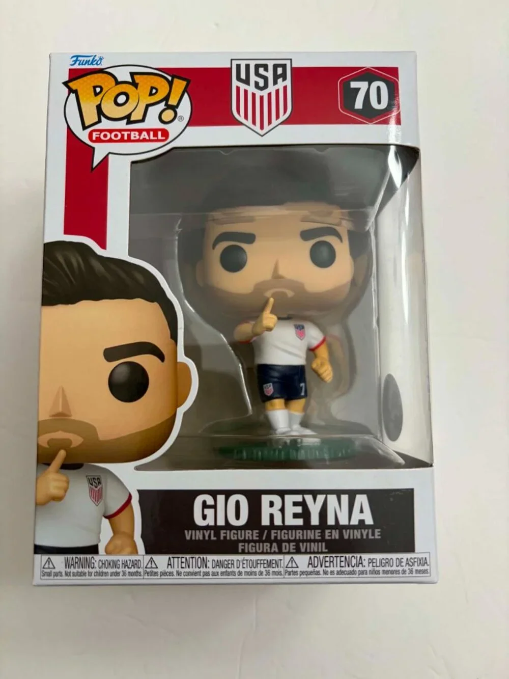 Funko POP! Football: USA - Gio Reyna - U.S. Men's Soccer Team